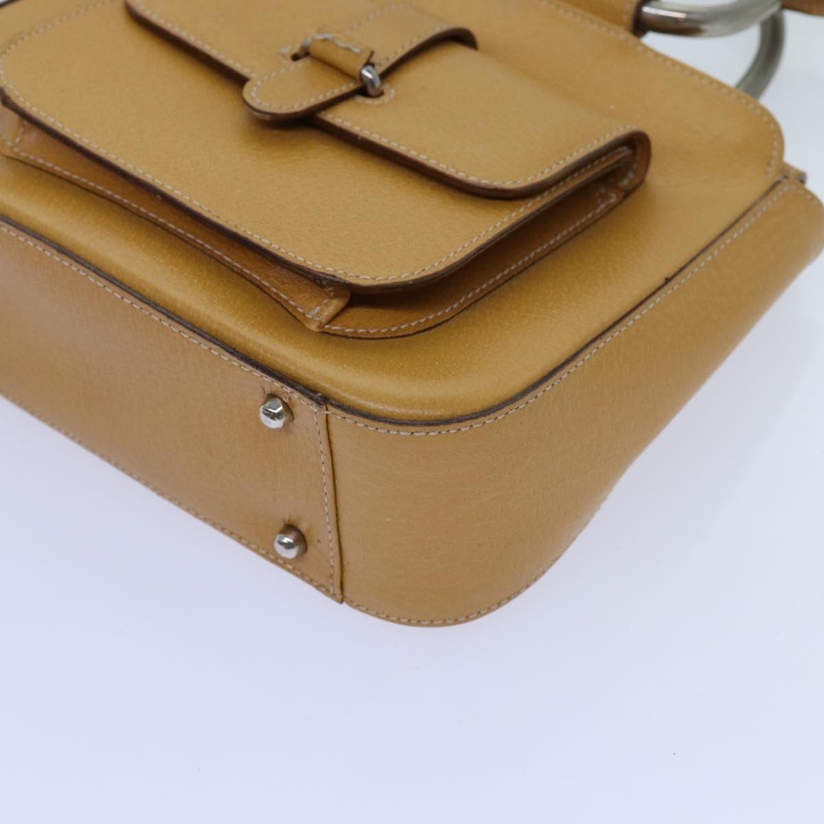 GUCCI Hand Bag Leather Brown - 14