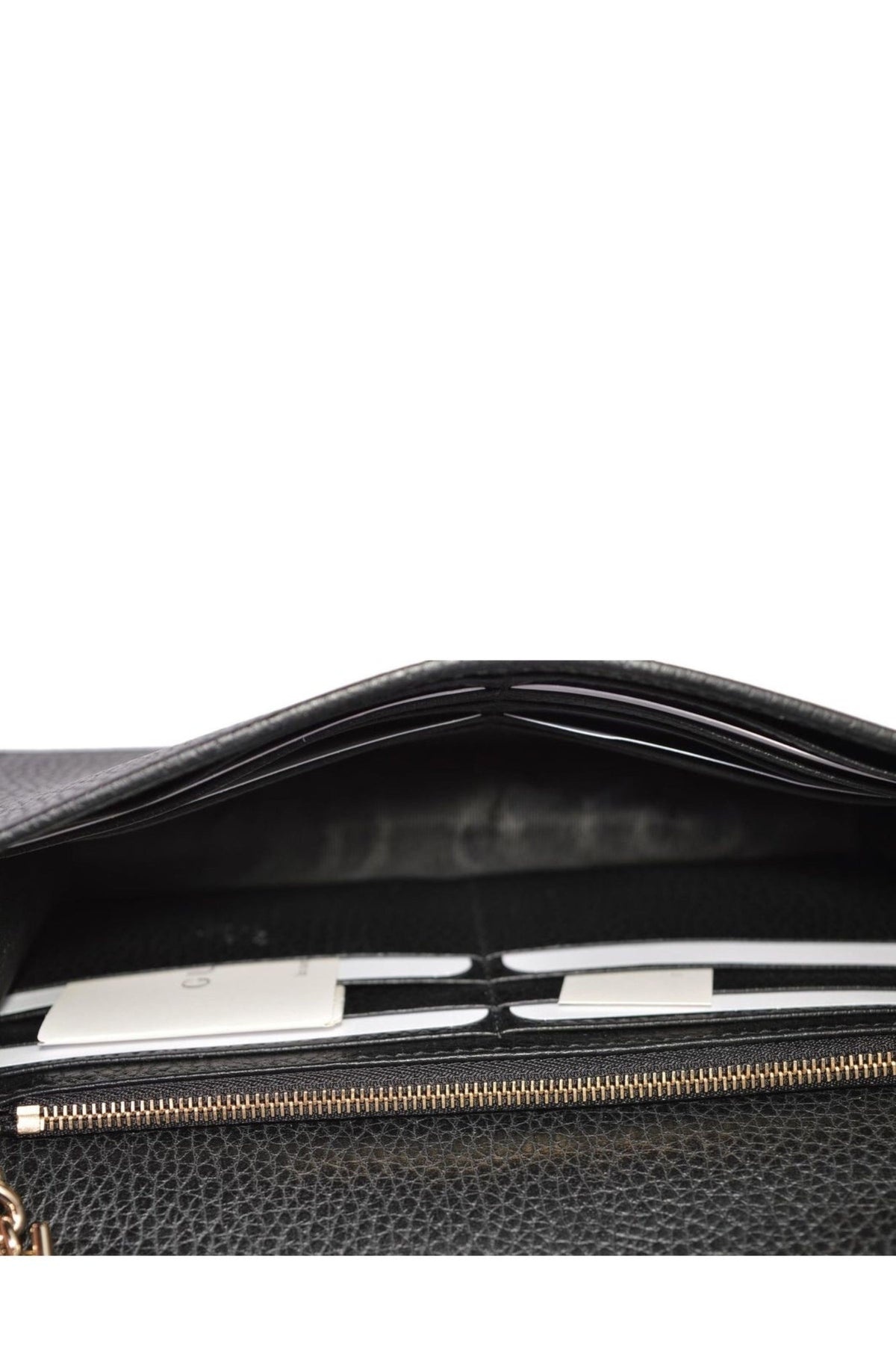 Interlocking shoulder bag GG small black leather - 4