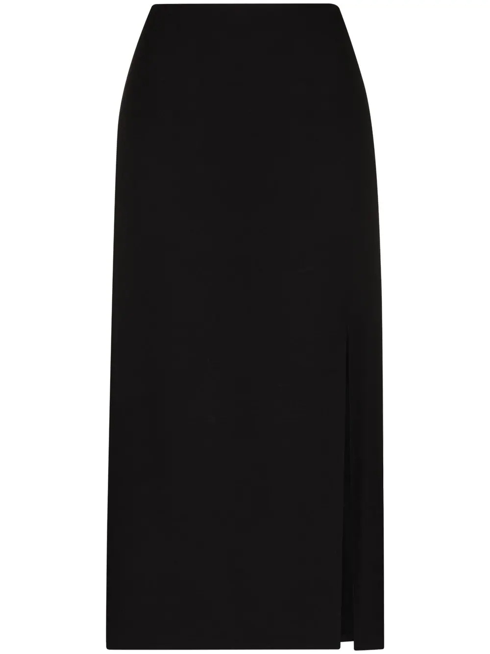 front-slit midi skirt - 1