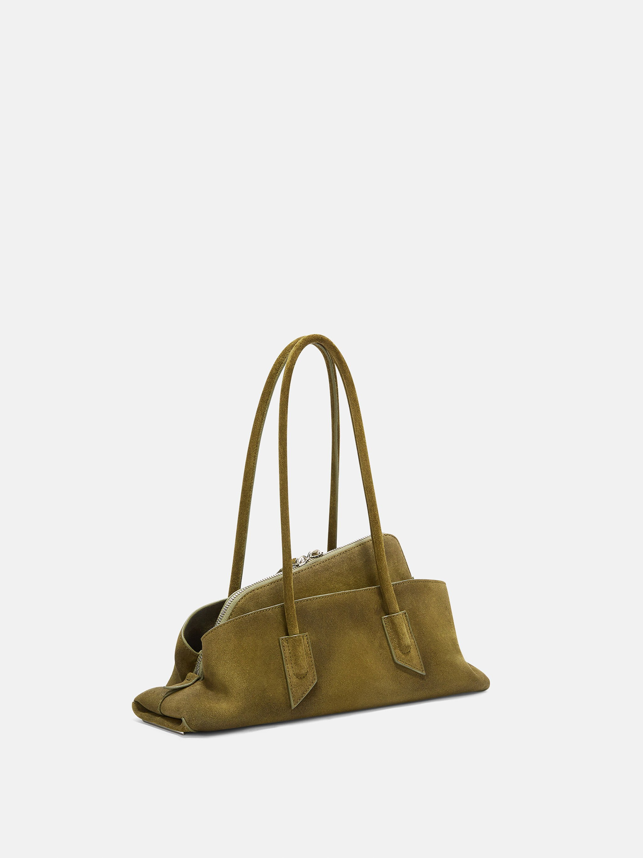 ''LA PASSEGGIATA SMALL'' KHAKI TOP HANDLE - 3