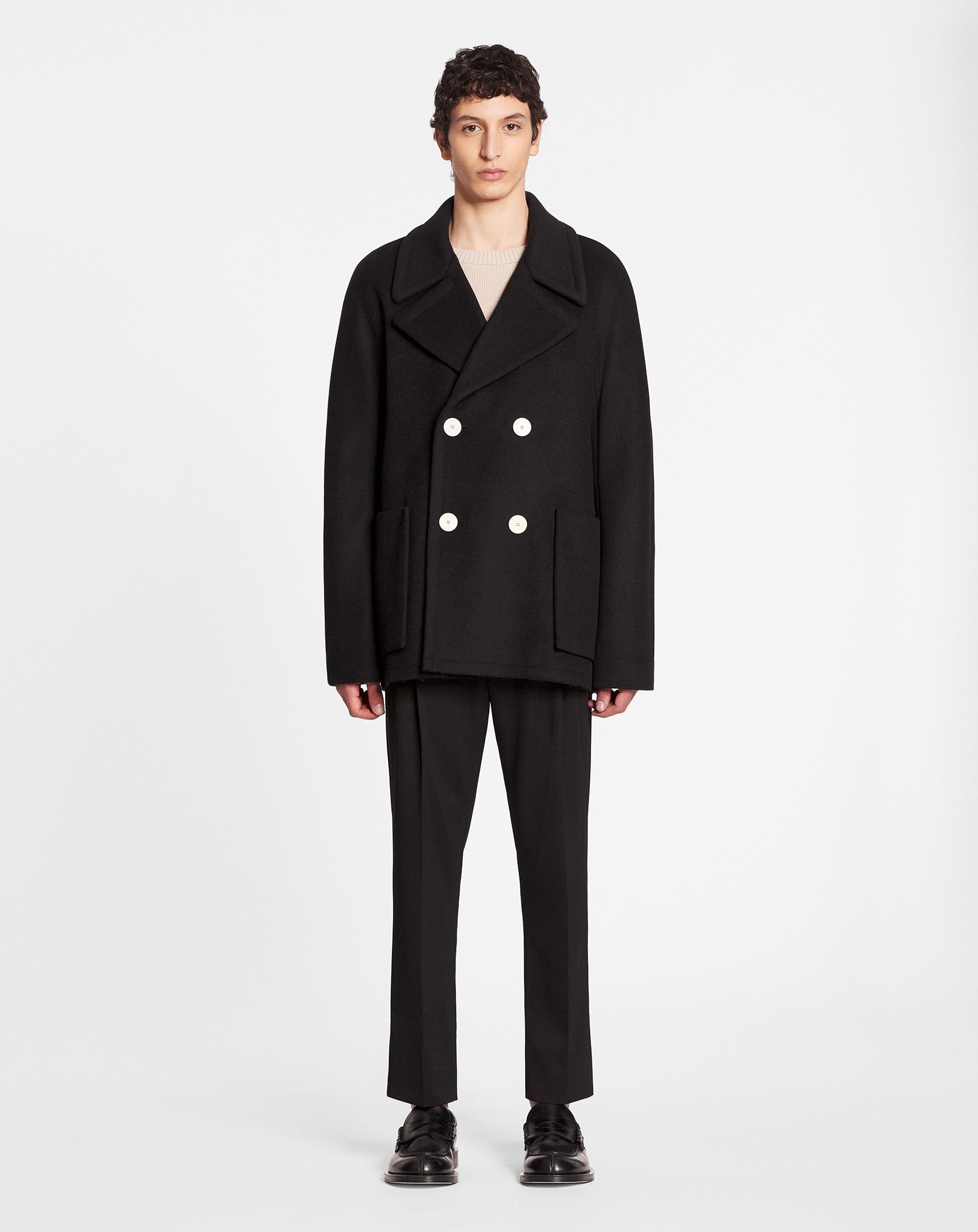 KIMONO-INSPIRED PEACOAT - 2