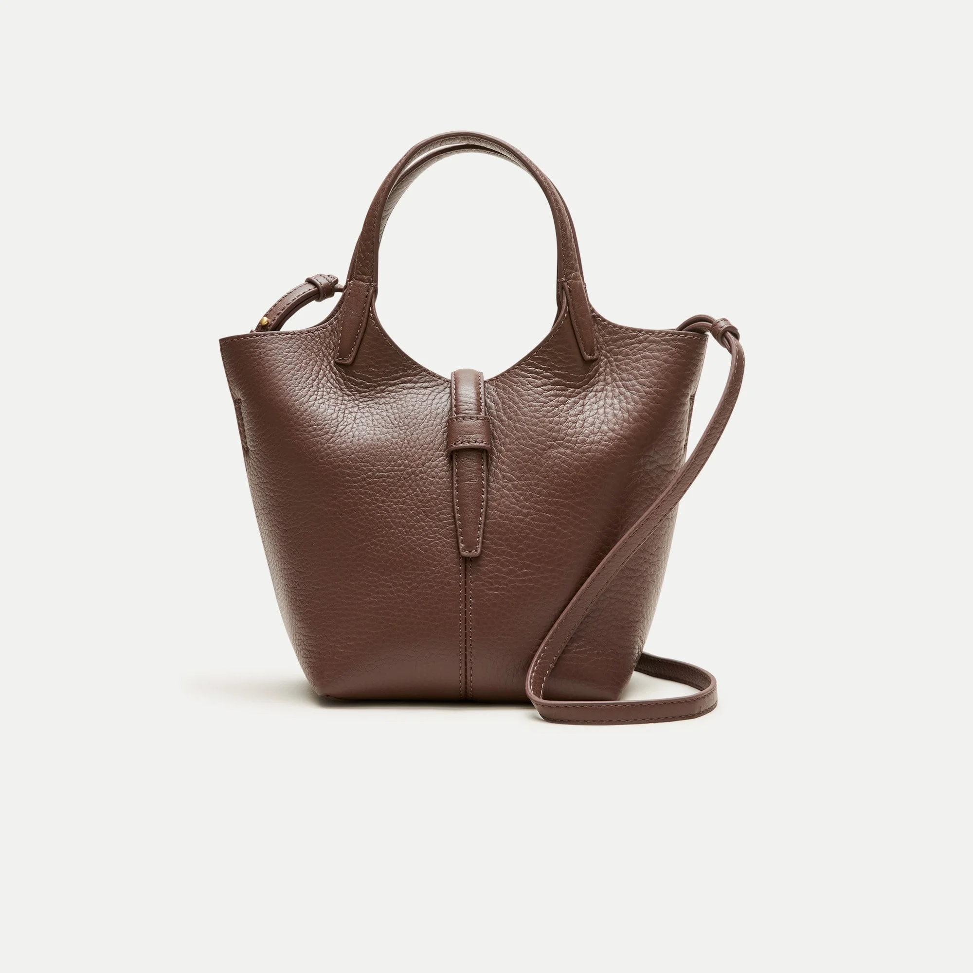Yorke small tote in leather - 1