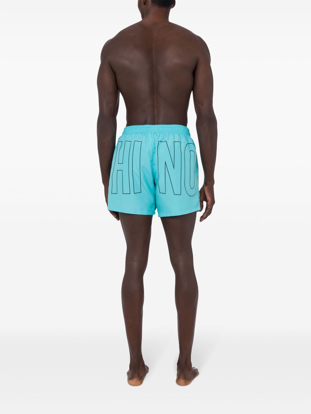 logo-print swim shorts - 4