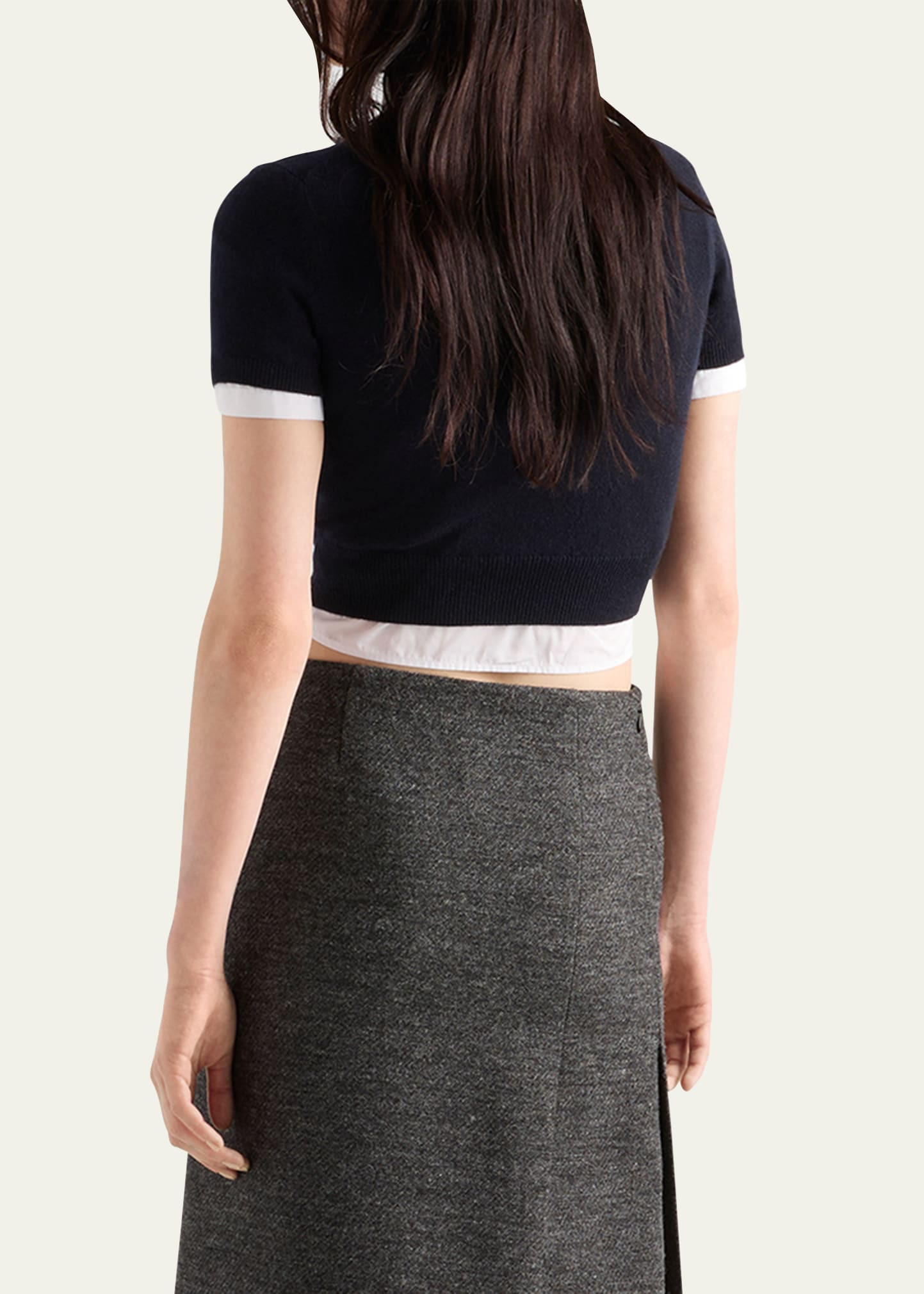 Cashmere F 12 Cropped Knit - 3