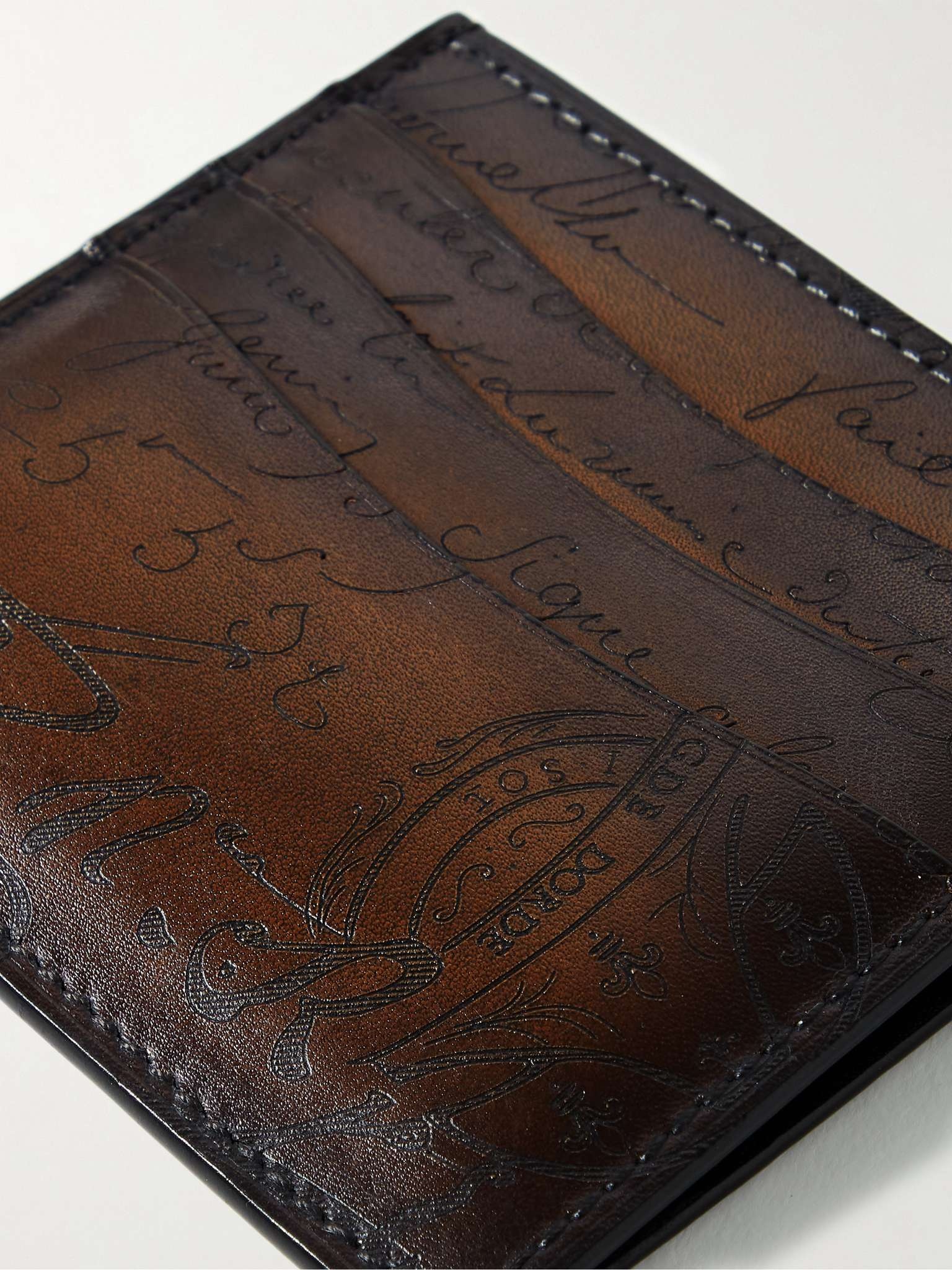 Bambou Scritto Leather Cardholder - 7