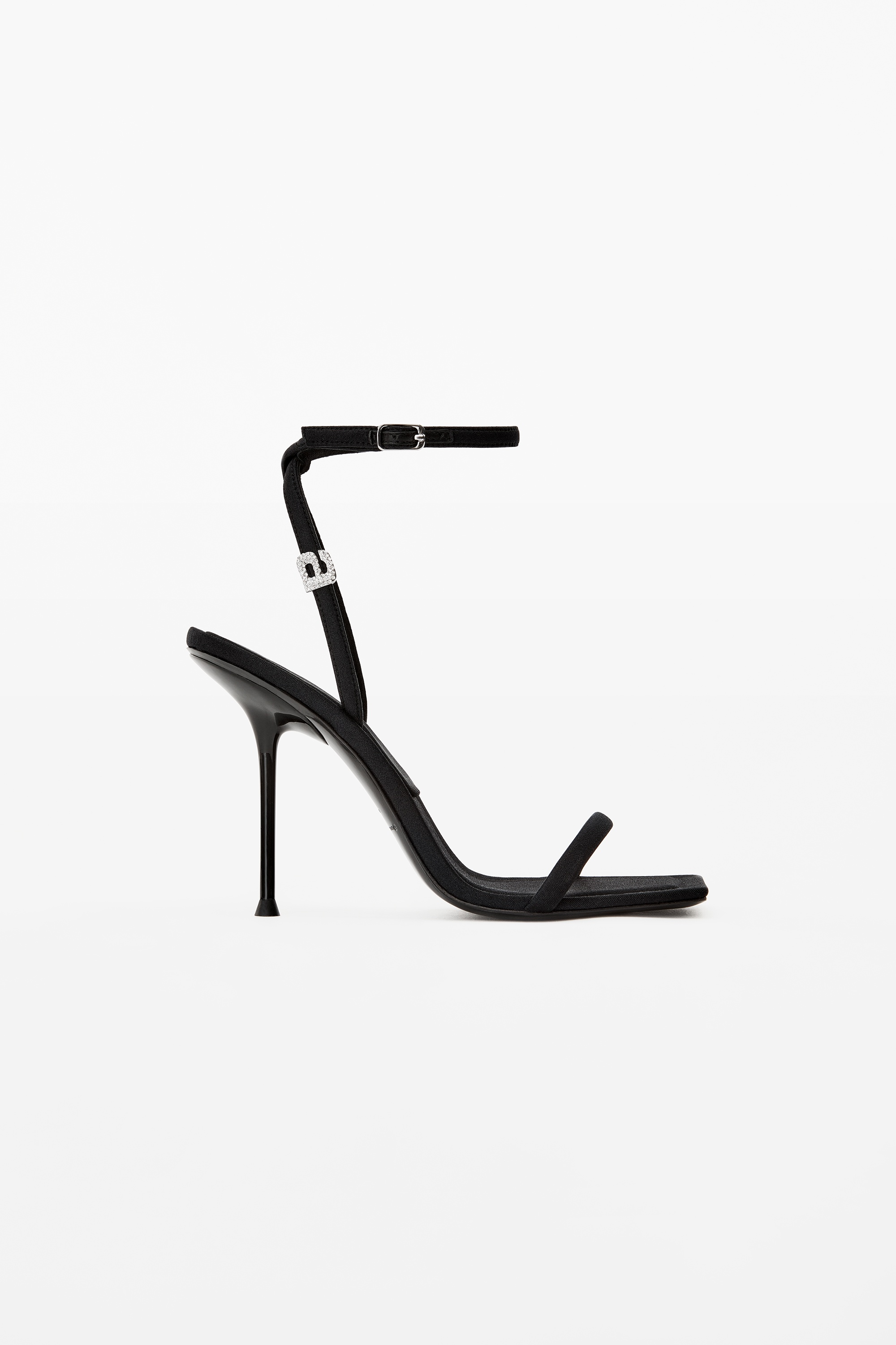 JULIE CRYSTAL LOGO SANDAL IN NYLON - 1