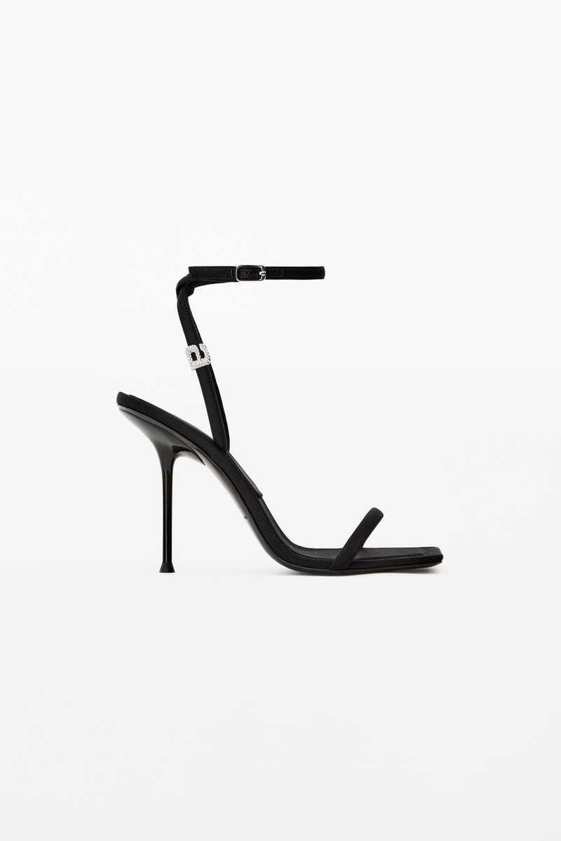 JULIE CRYSTAL LOGO SANDAL IN NYLON 1