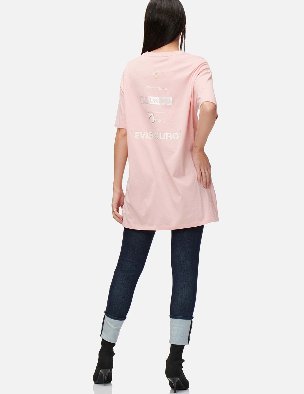 Ukiyo-E Infused Logo Label Print Oversized T-shirt - 3