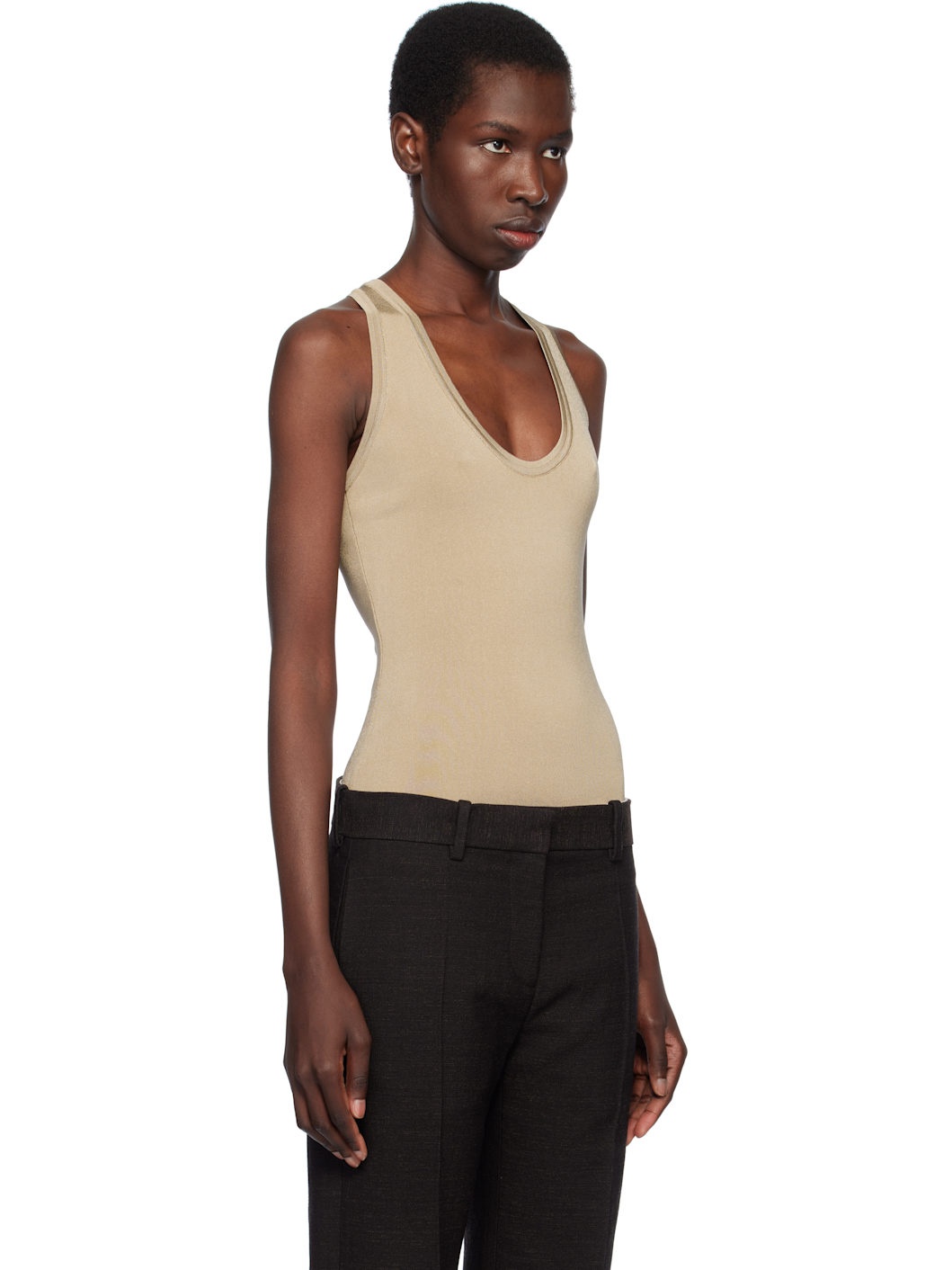 Khaki Knitted Bodysuit - 2