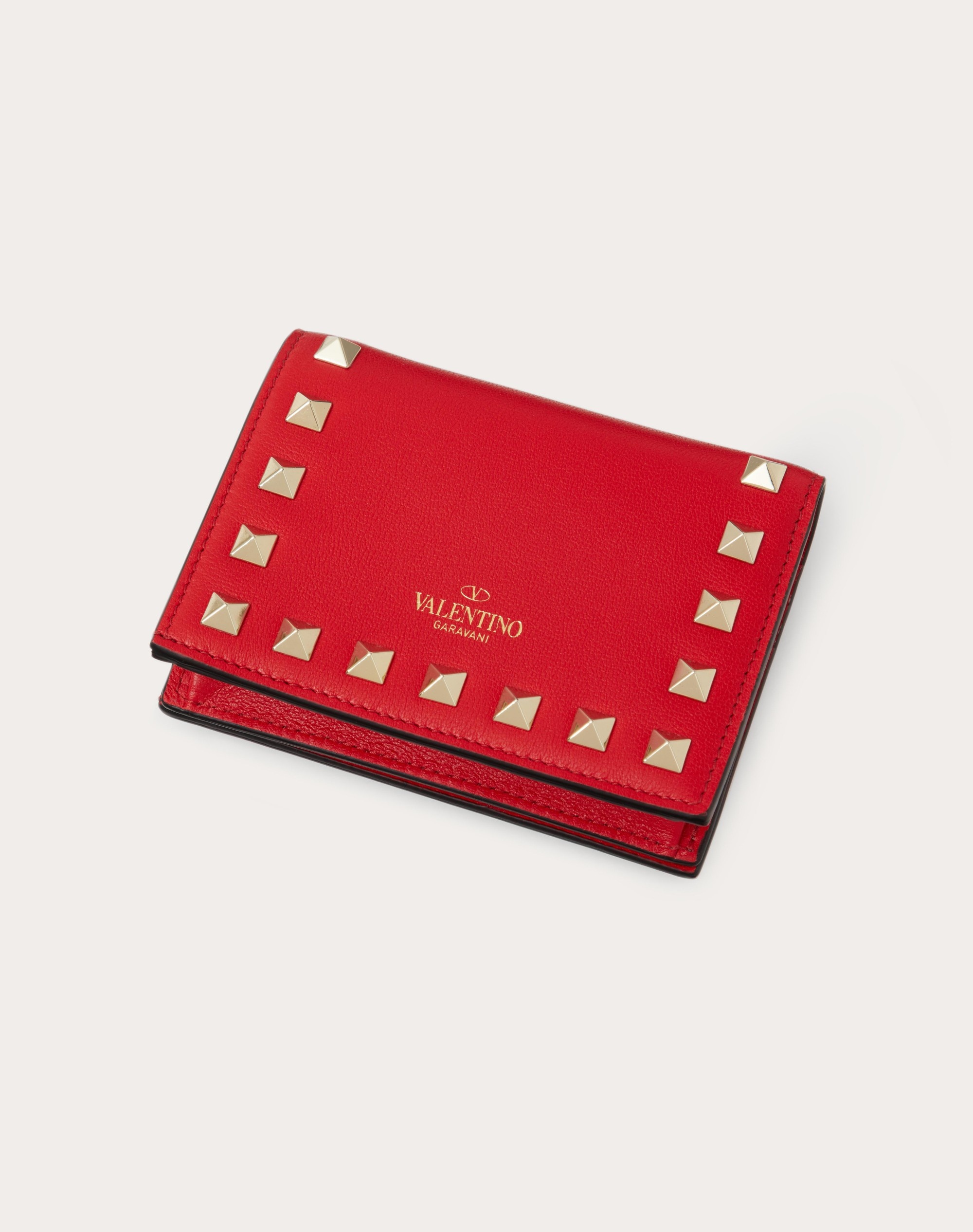 SMALL ROCKSTUD CALFSKIN WALLET - 3
