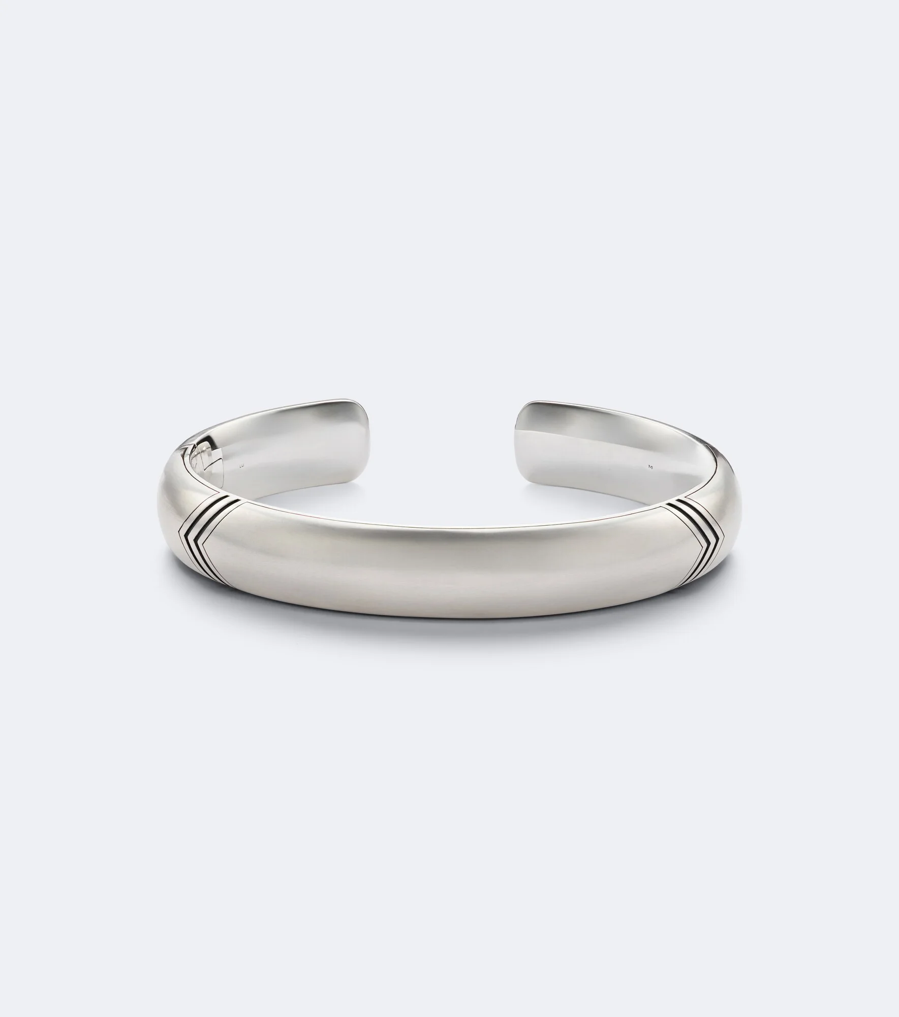 Chevron Bold sterling silver cuff bracelet - 1
