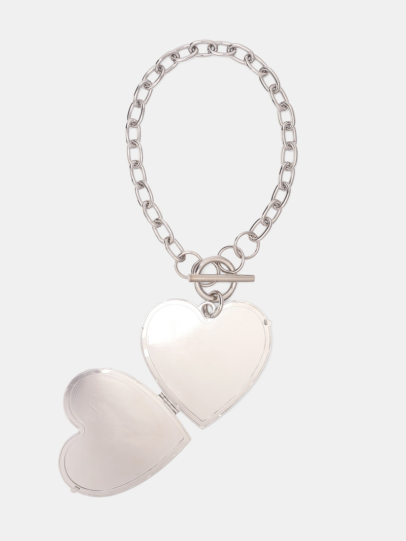 VAQUERA D'Heygere Oversized Heart Locket Necklace outlook