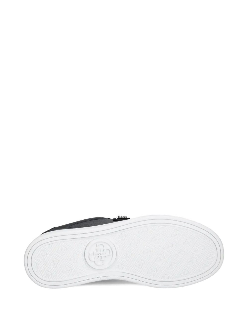 leather triangle-logo sneakers - 5