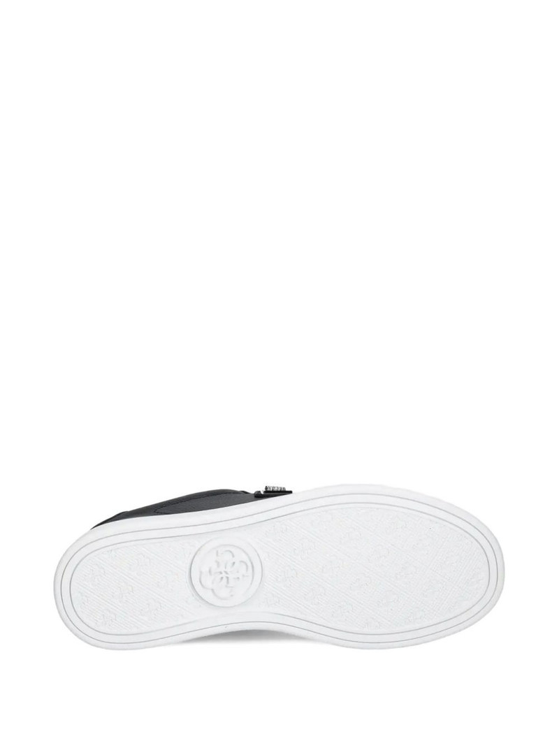leather triangle-logo sneakers 5