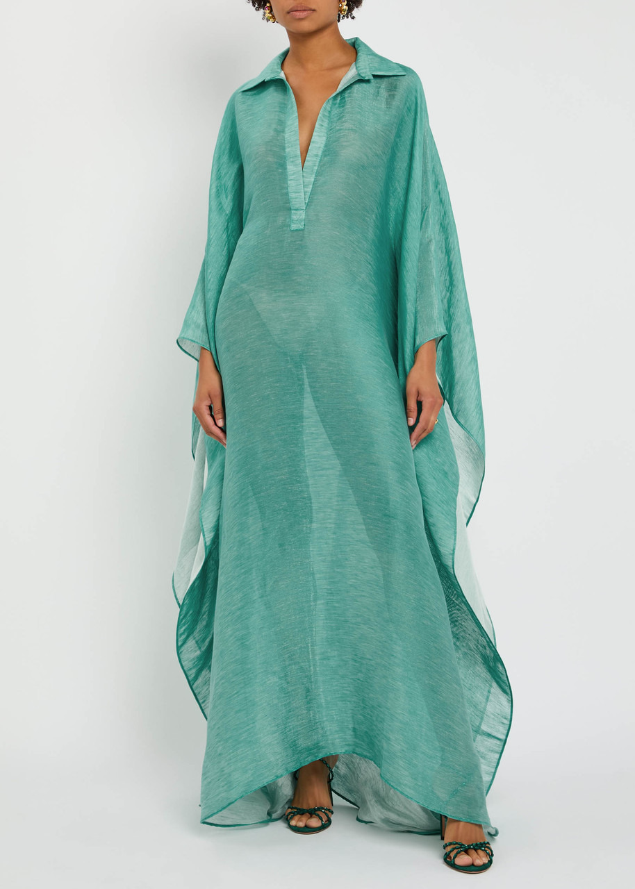 Taller Marmo Caicos Slubbed Linen-blend Kaftan - 4