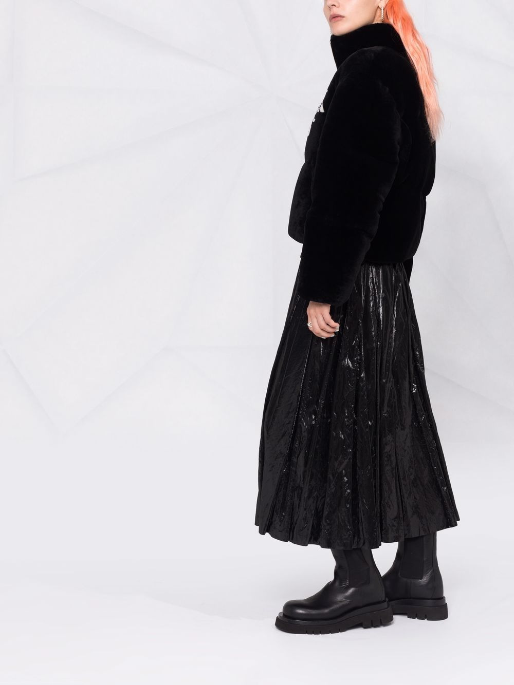 logo-print zip-fastening jacket - 6