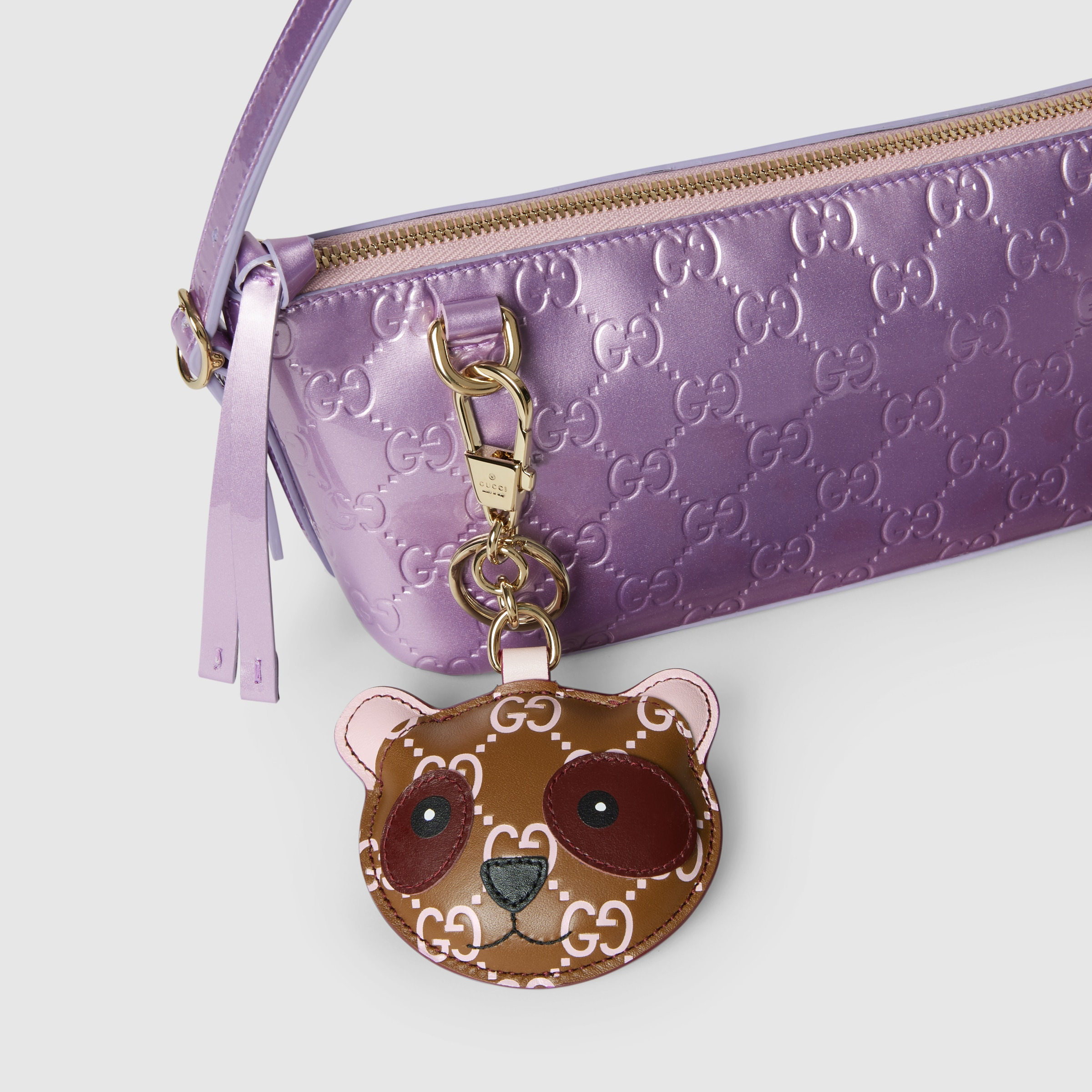 Panda-shaped bag charm - 4