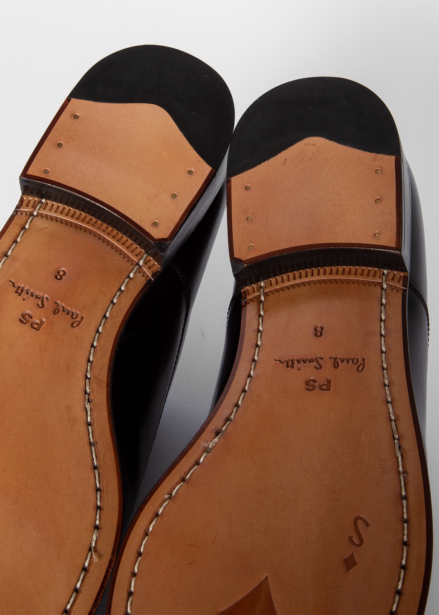 Black Leather 'Philip' Shoes - 6