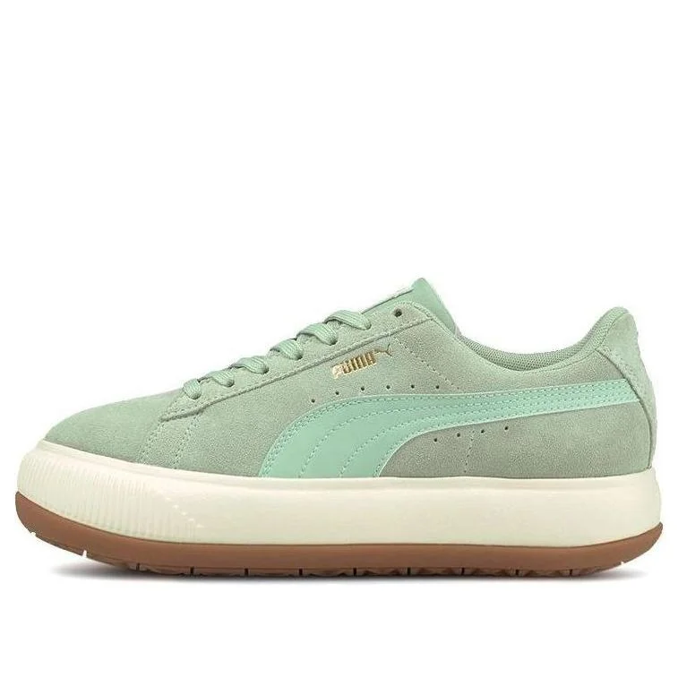 (WMNS) PUMA Suede Mayu Sneakers 'Green Cream White' 380686-07 - 1