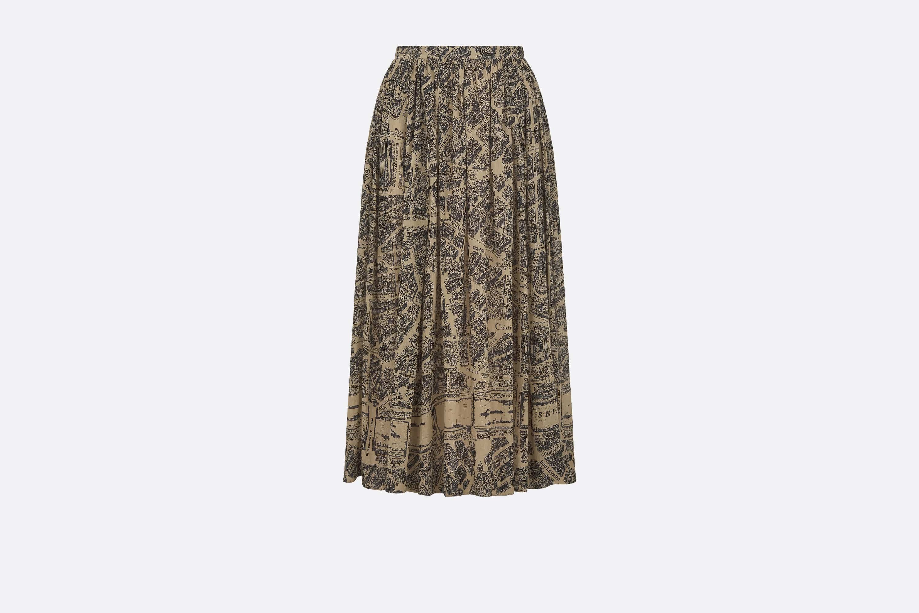 Mid-Length Pleated Skirt - 1