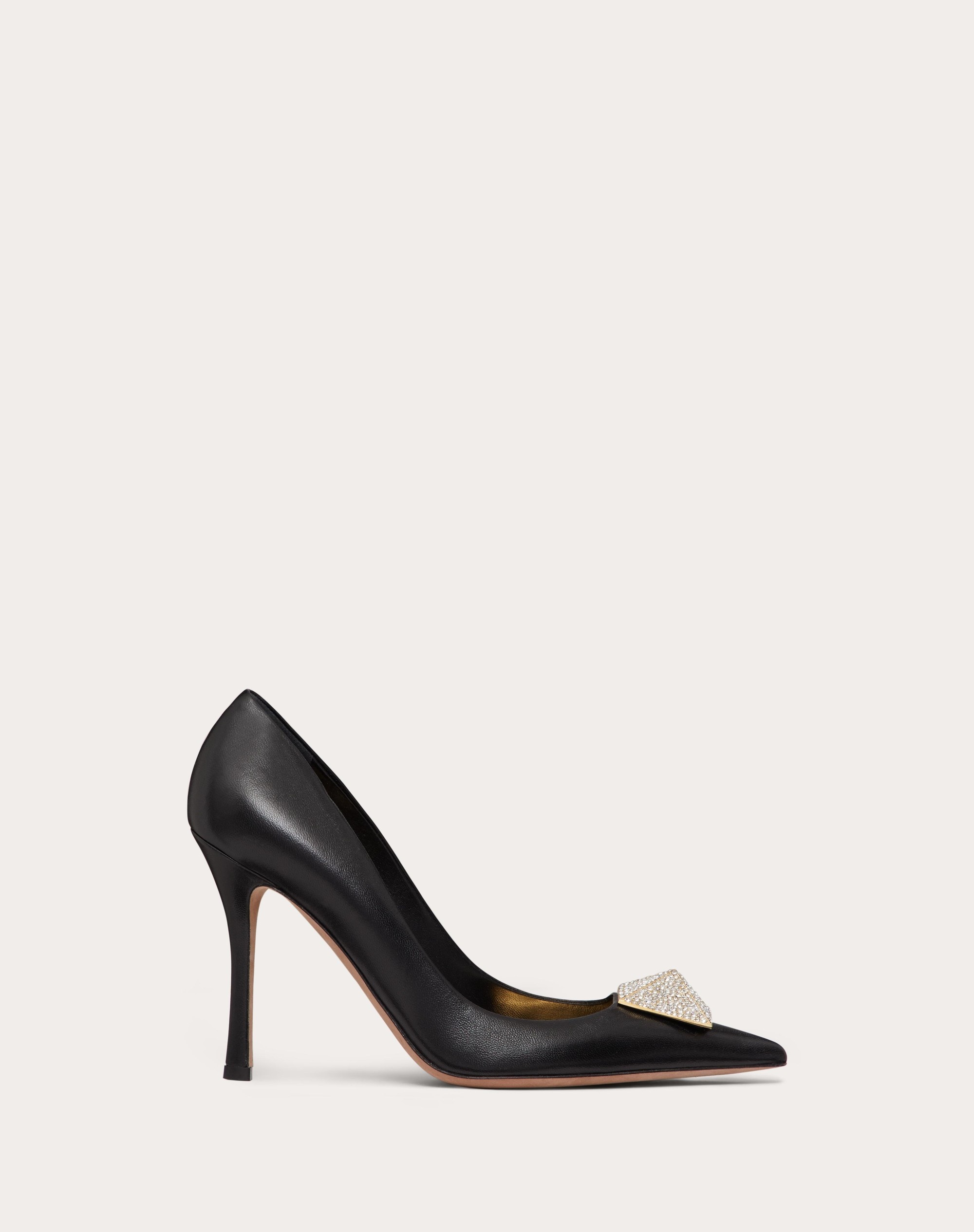 Valentino Garavani One Stud 40mm leather pumps - Black