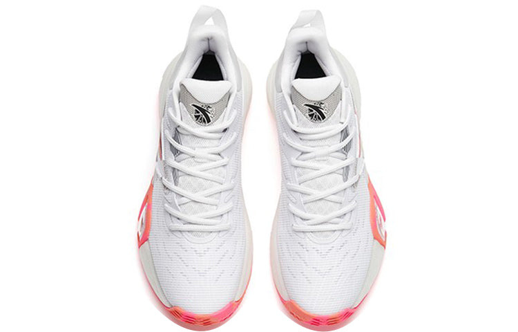 ANTA Cement Bubble Basketball Shoes 'White Pink' 112211602Q-2 - 4