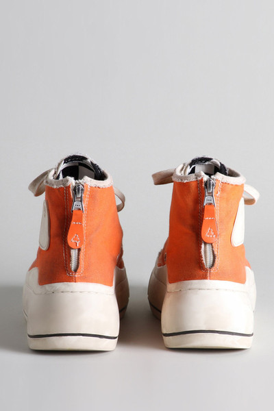 R13 Kurt High Top Sneaker - Orange and Checker | R13 Denim Official Site outlook