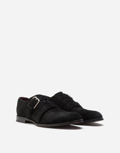 Dolce & Gabbana Velvet calfskin monk strap shoes outlook