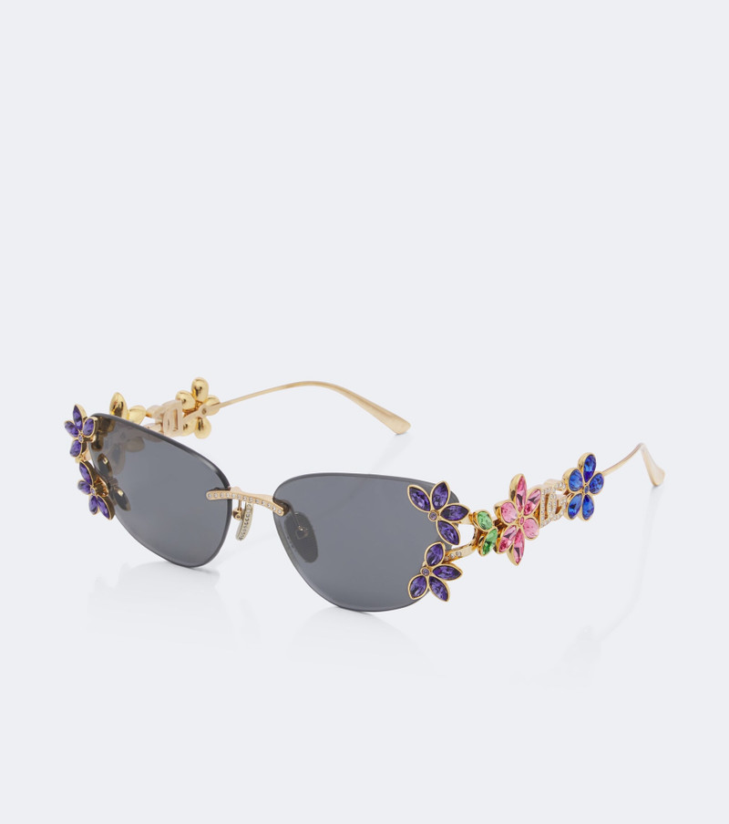 Crystal-embellished cat-eye sunglasses 3