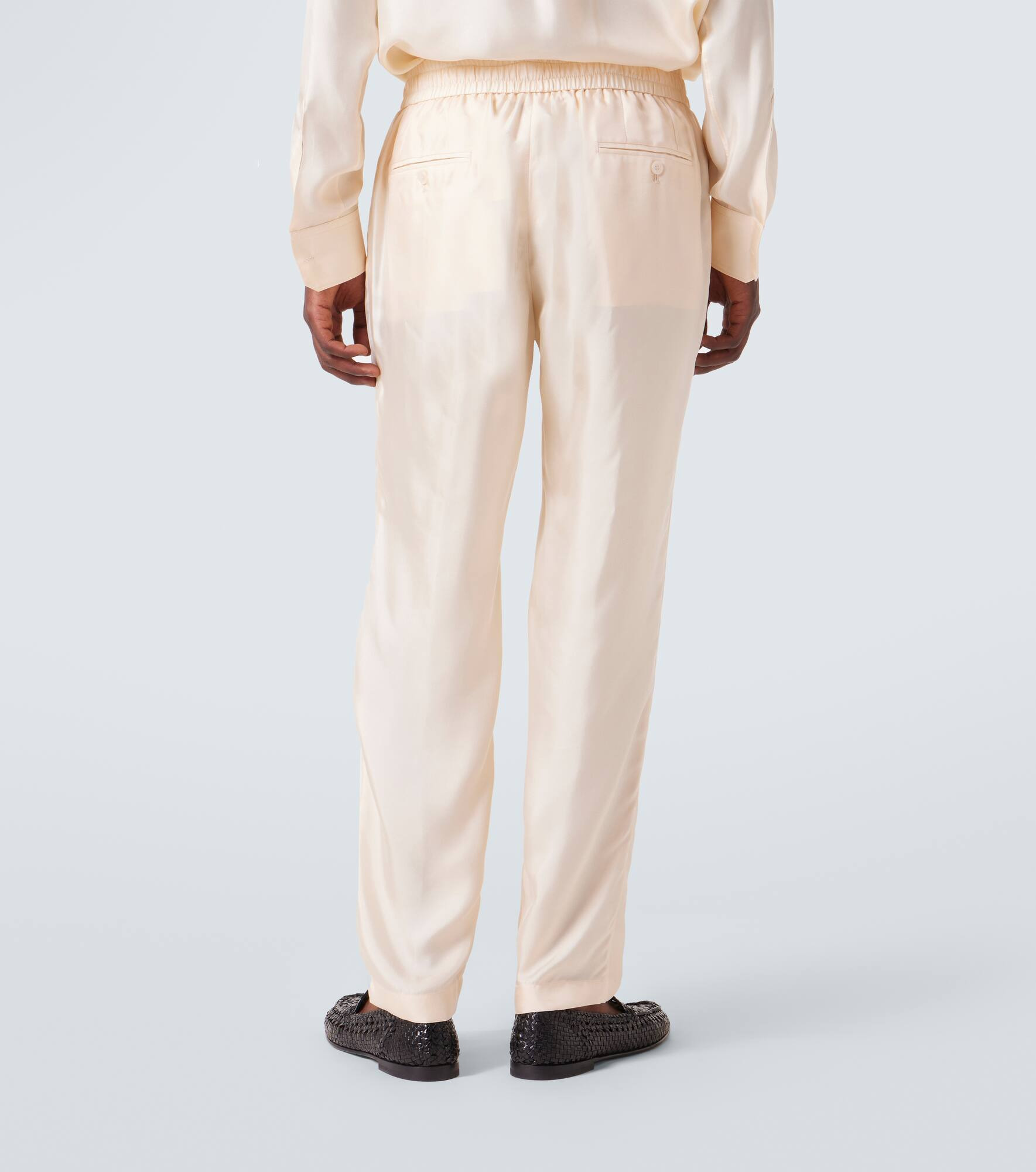 Silk tapered pants - 4