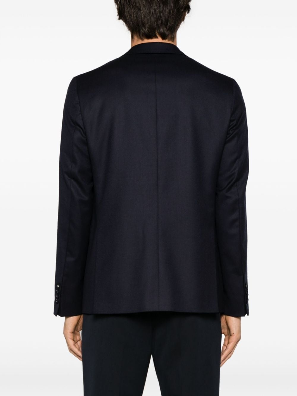 tailored single-breasted wool blazer - 4