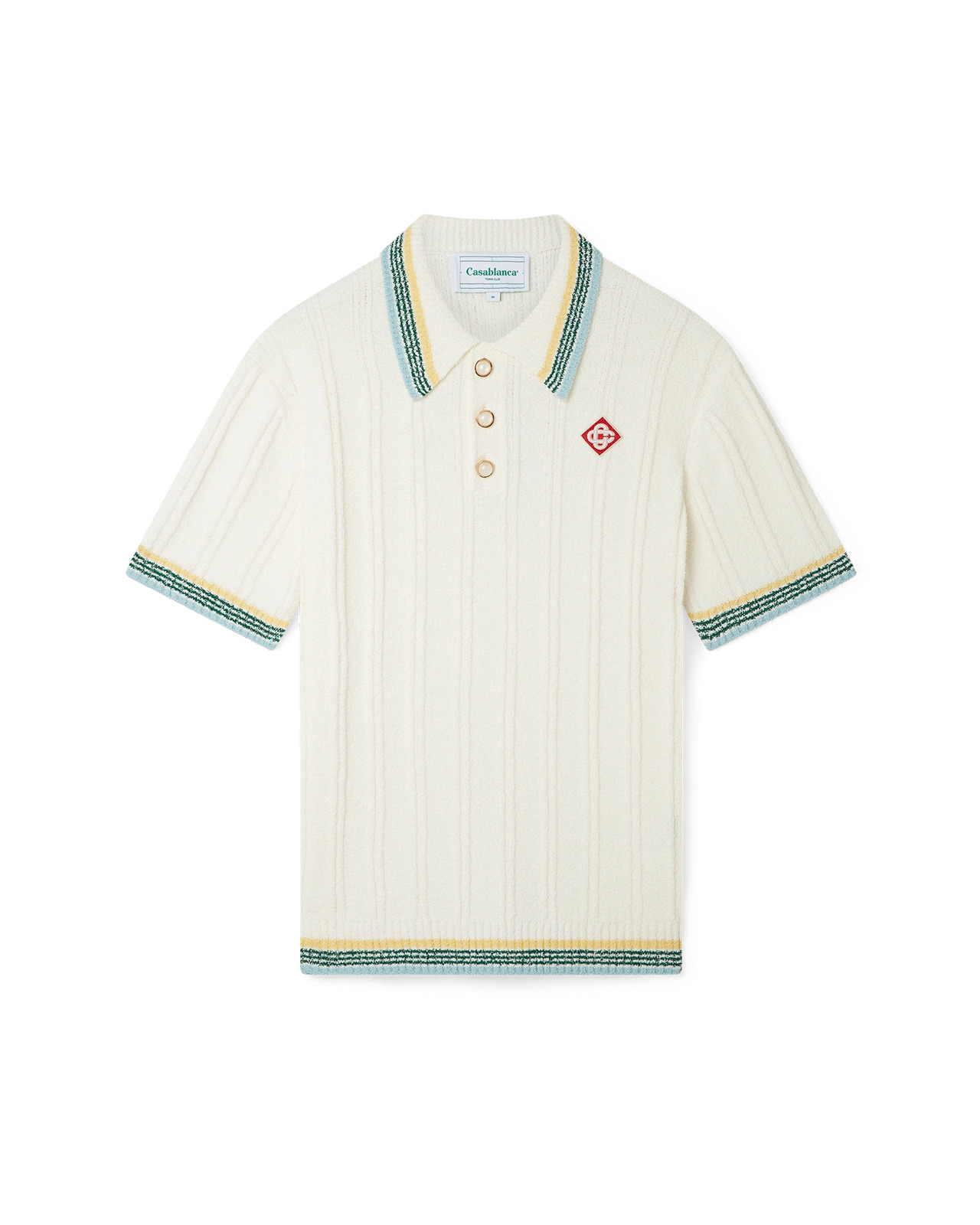 Rib Boucle Polo Shirt | Casablanca Paris - 1
