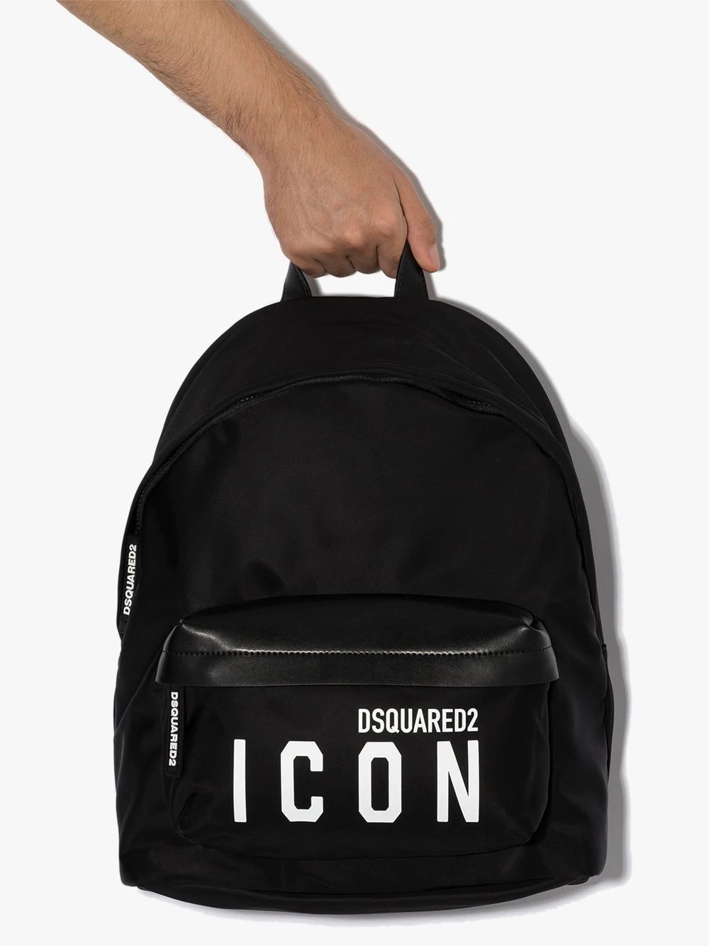 Icon logo-print backpack - 4