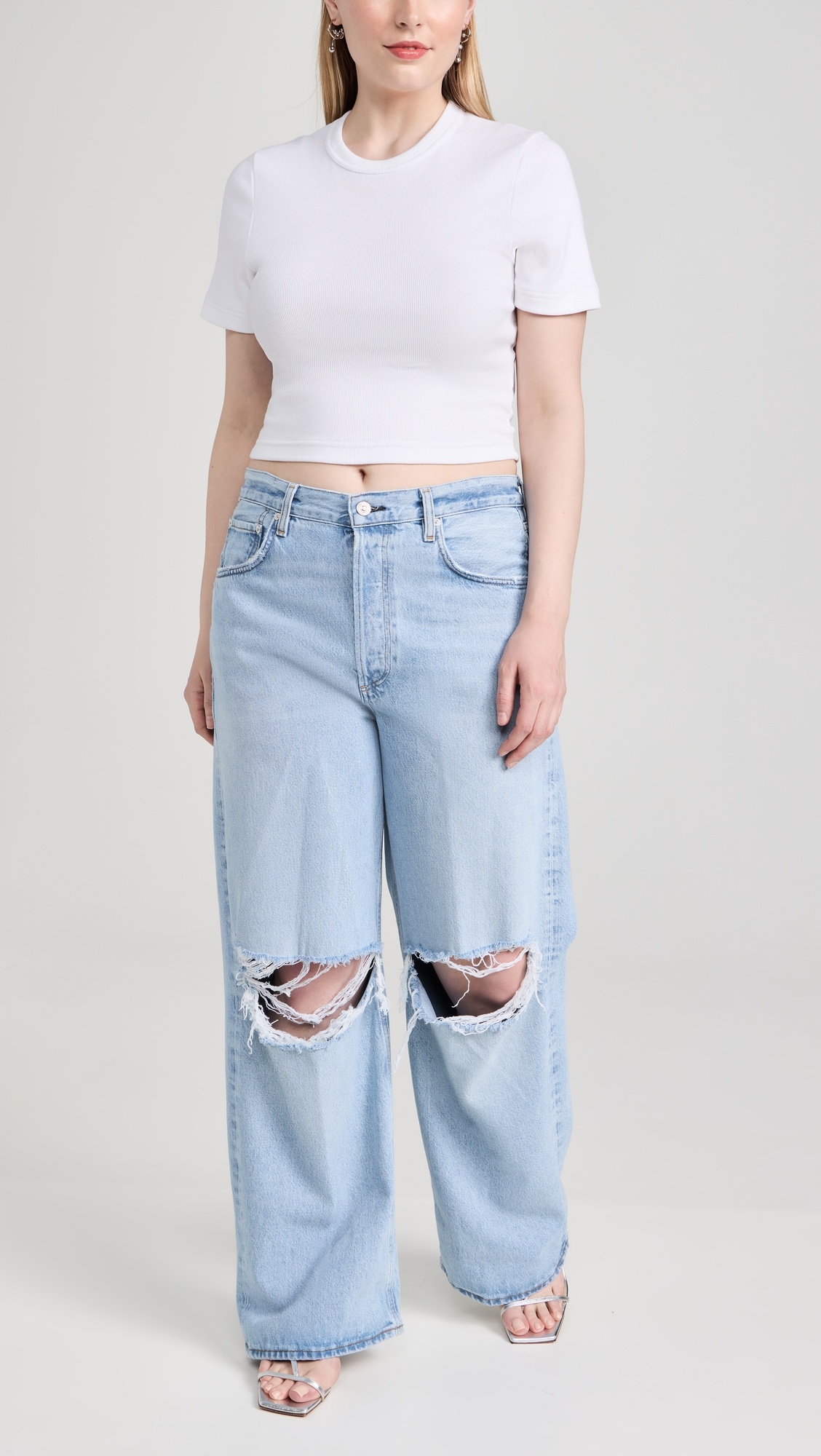 Ayla Baggy Cuffed Crop Jeans - 7