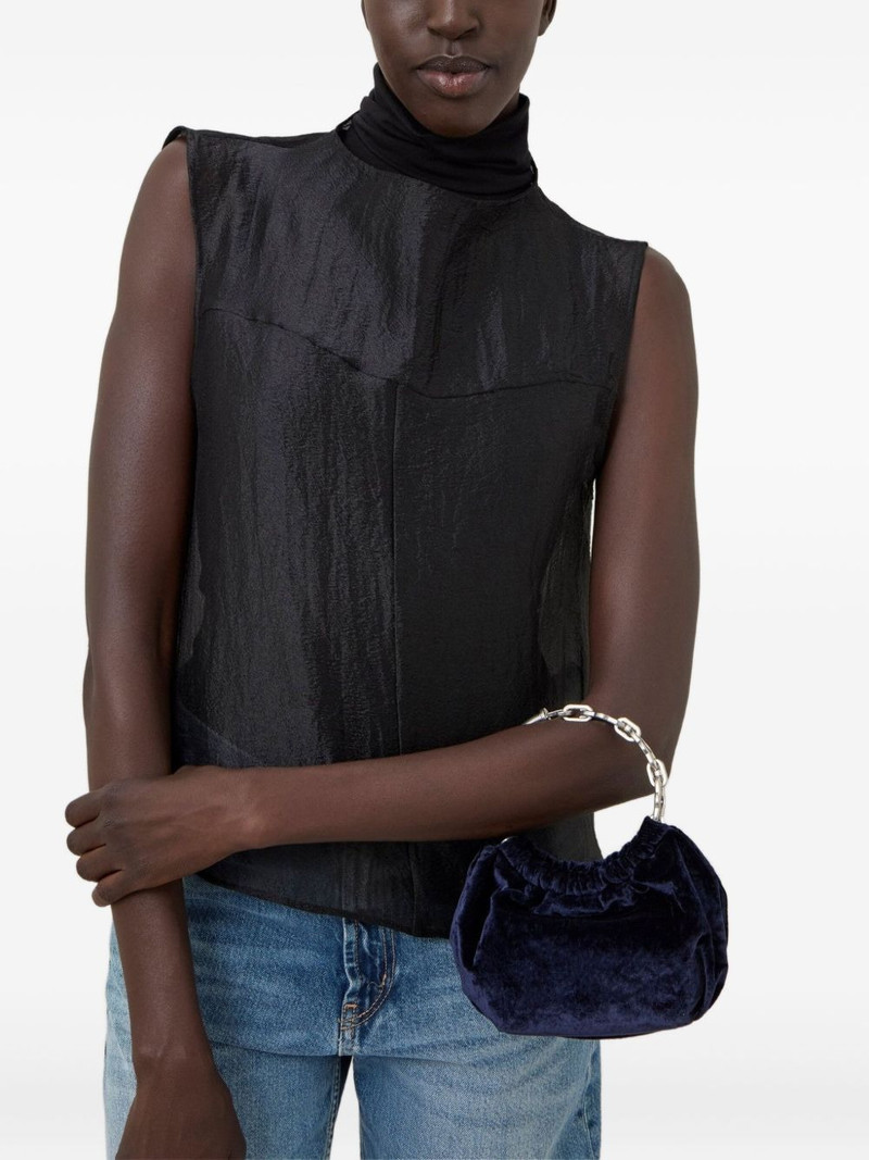 Mulberry Pimlico chain-handle velvet clutch bag outlook