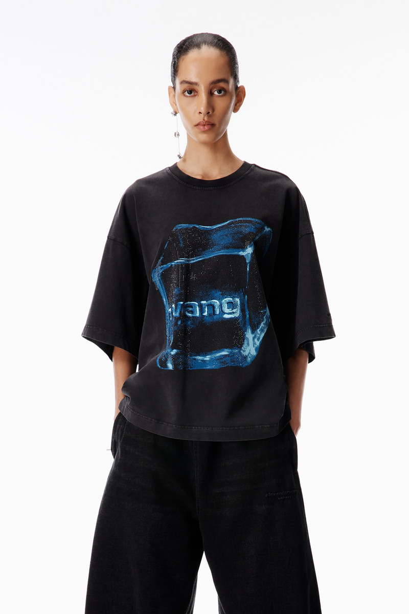 Crystal Hotfix Graphic Short Sleeve Tee 3