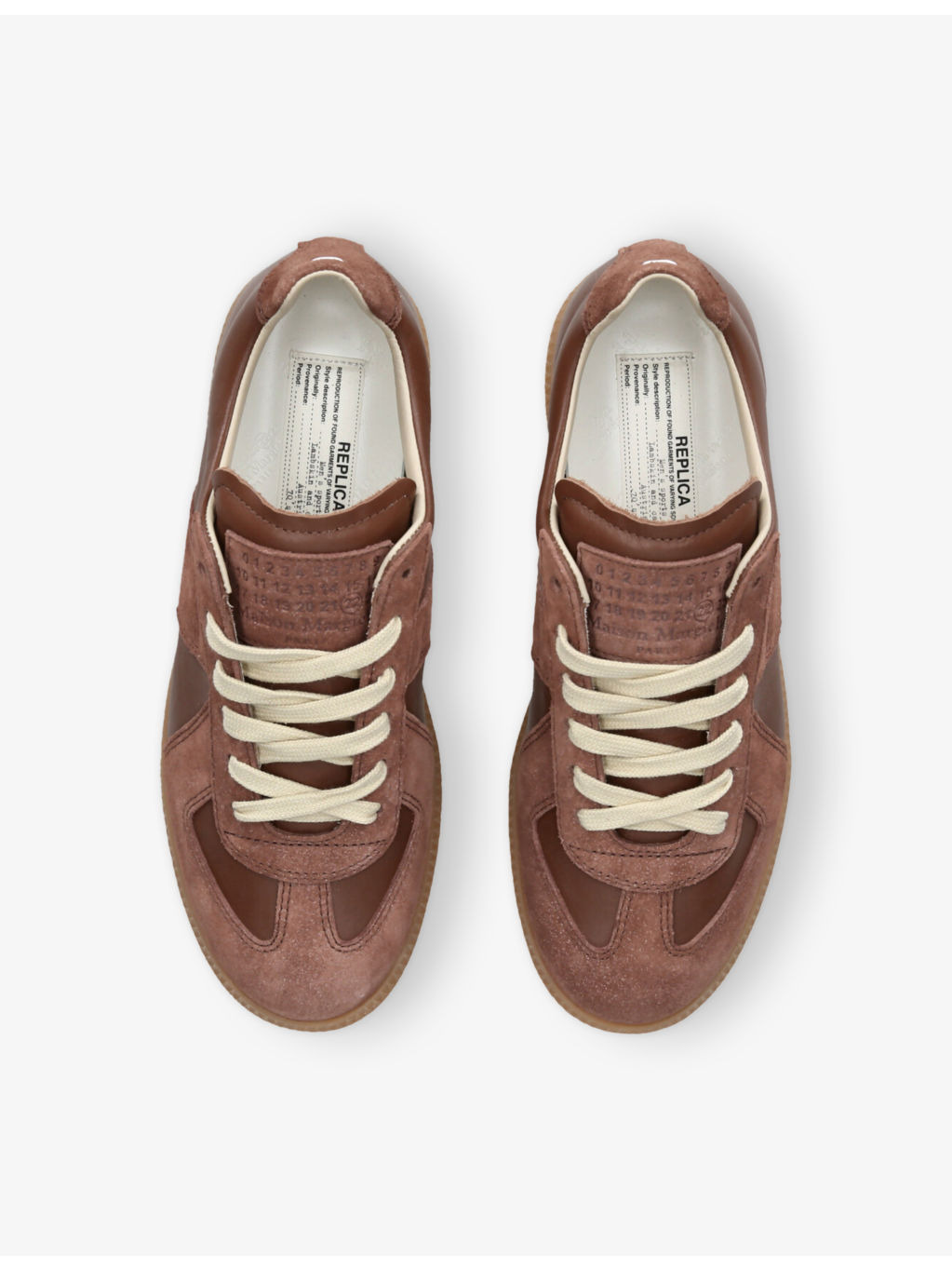 Replica Panelled Leather Trainers - 2