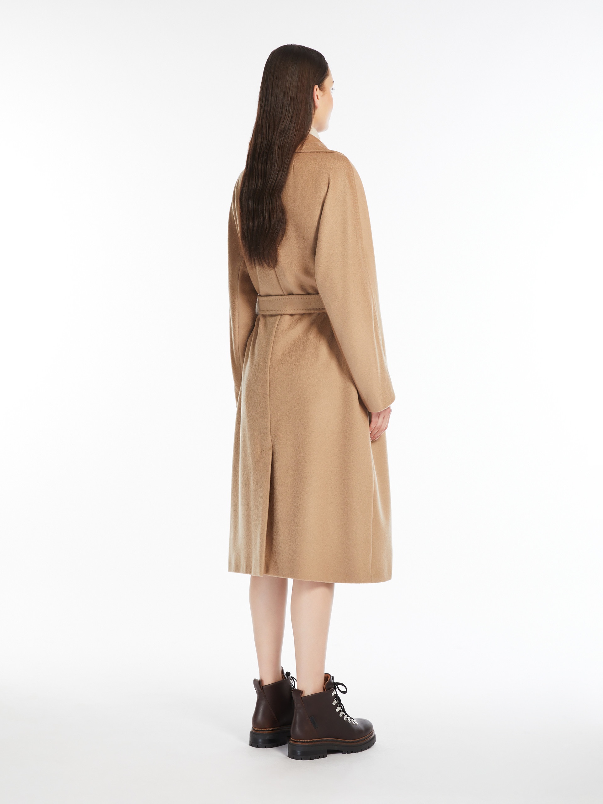 RESINA Belted wool coat - 4