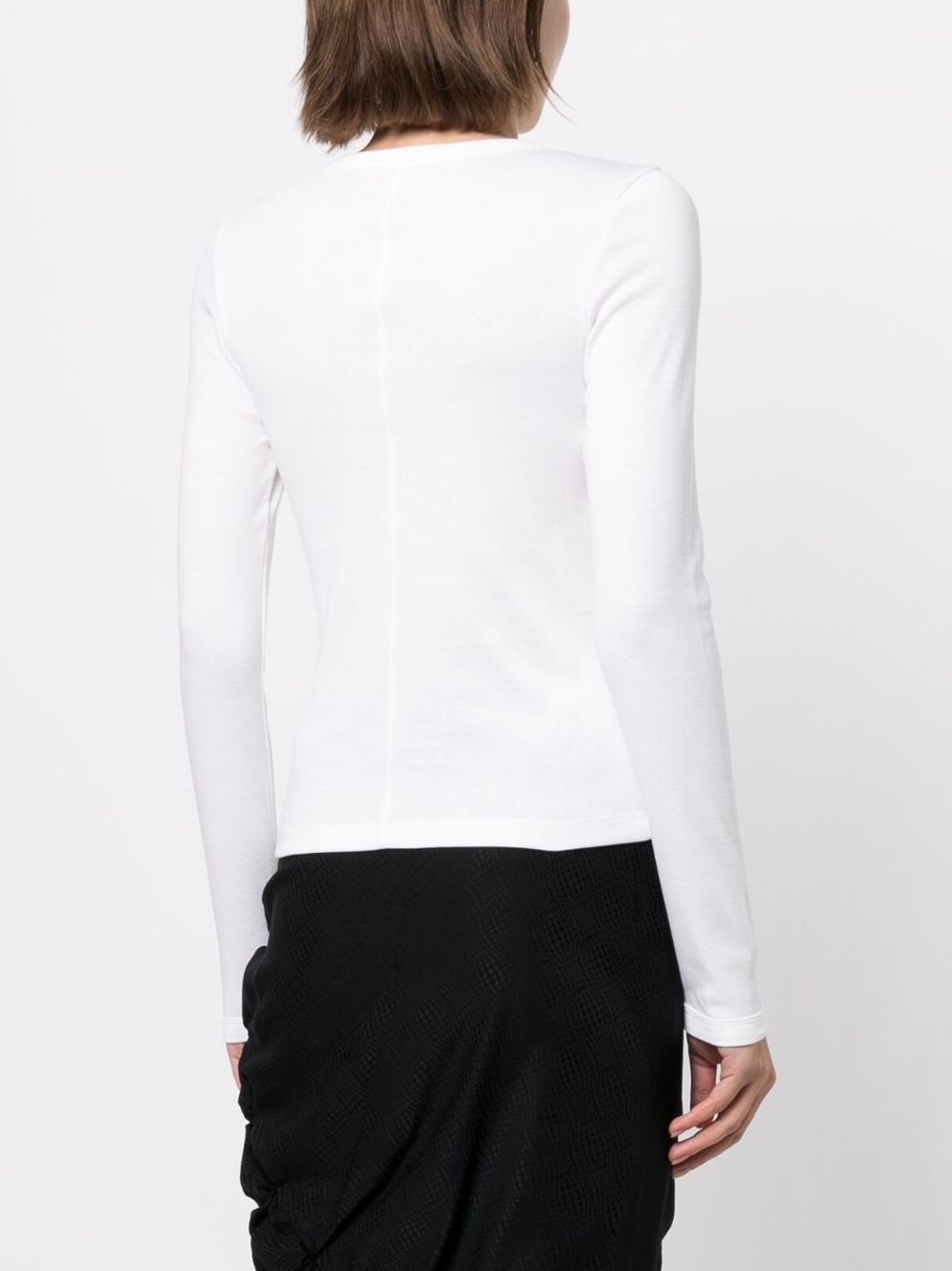 long-sleeve cotton T-shirt - 4