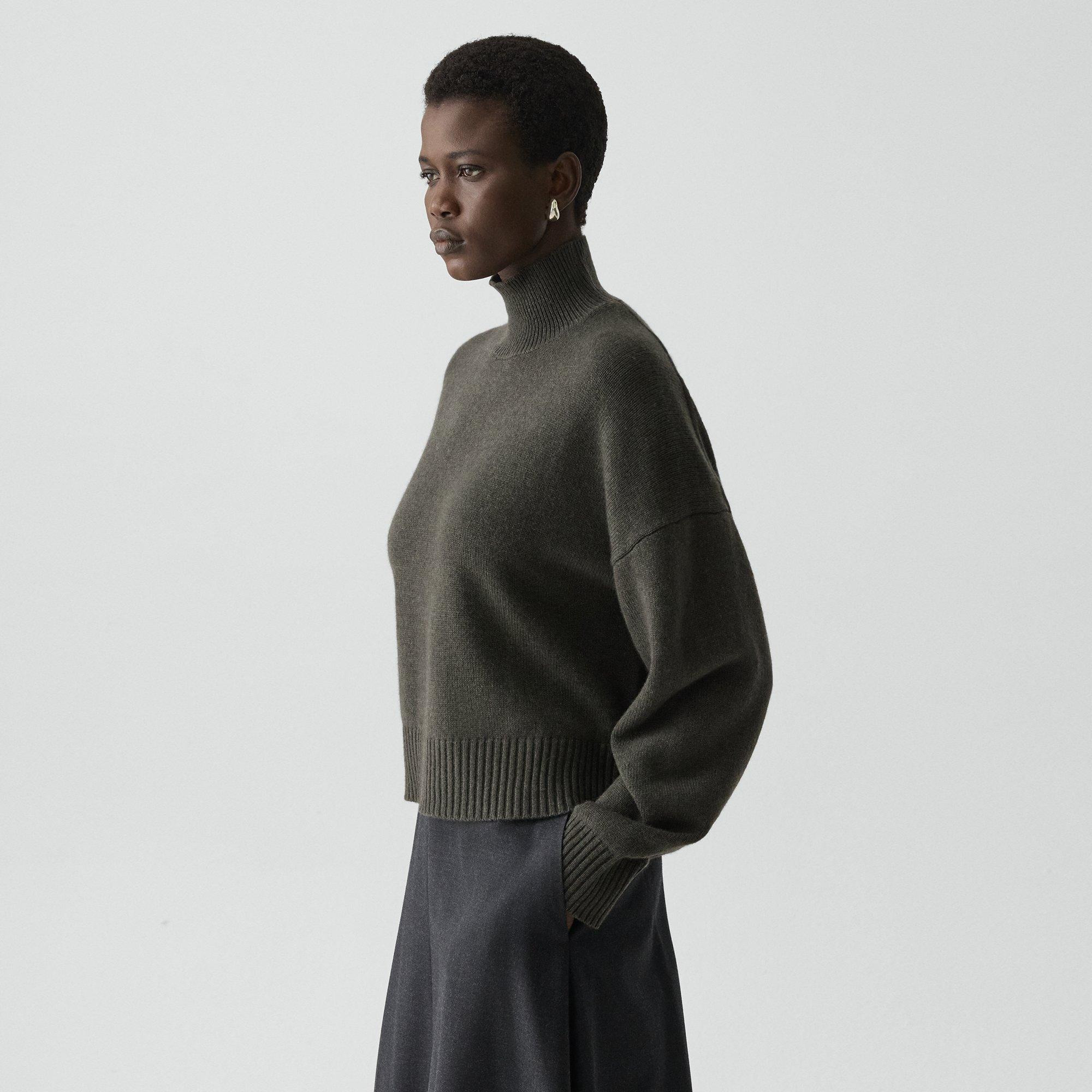 Cropped Turtleneck in Cashmere - 3