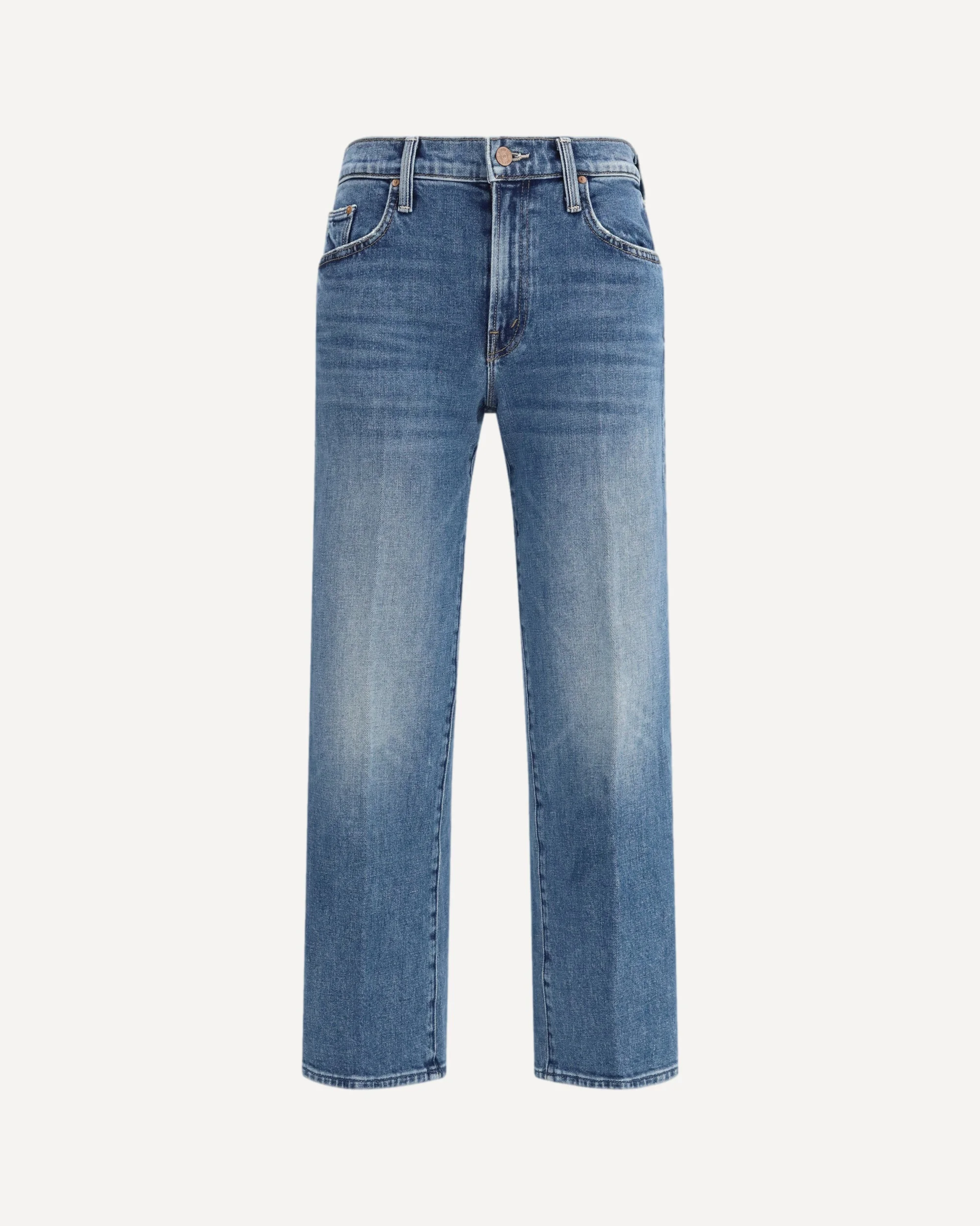 Mid Rise Rambler Zip Ankle Fray Jeans - 1