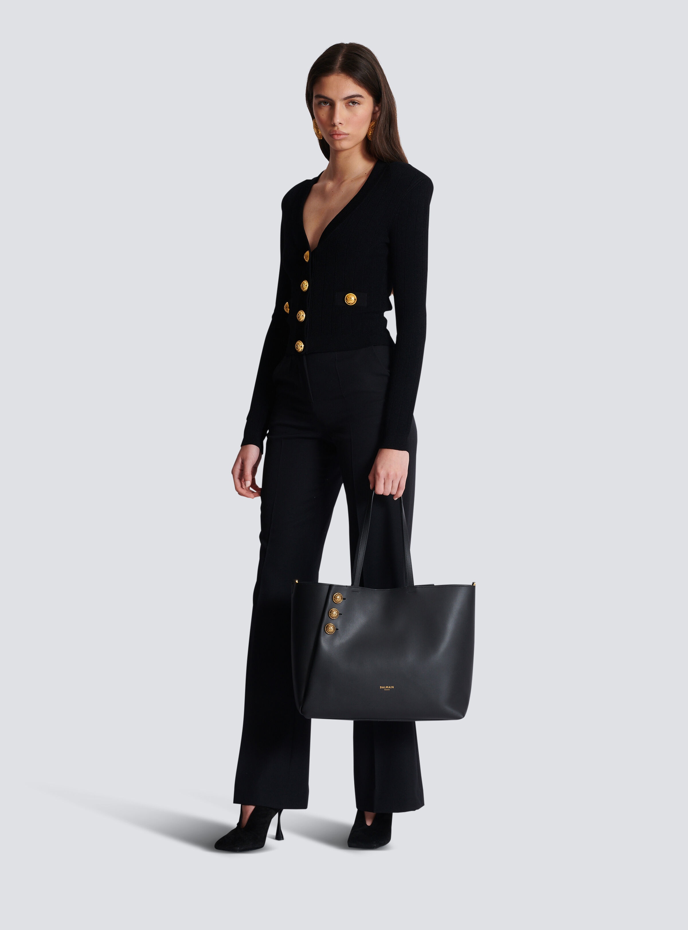 Emblème leather tote bag - 2