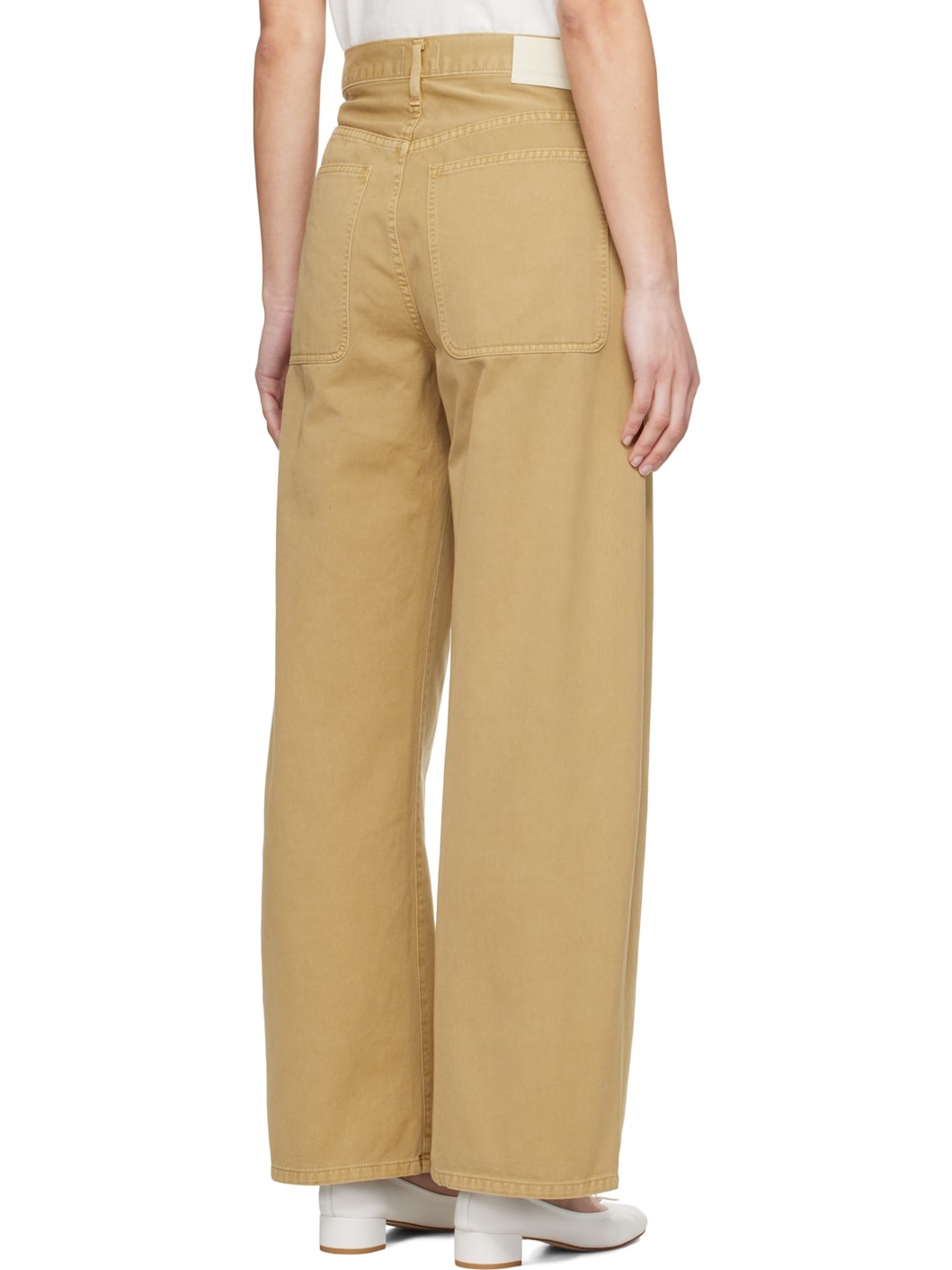 Beige Ayla Cargo Trousers - 3