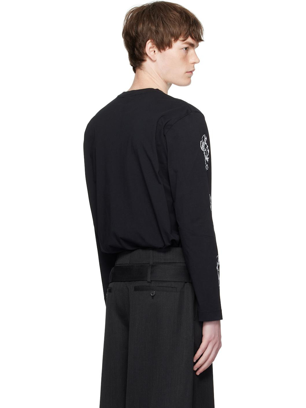 Black Tortoise & Hare Long Sleeve T-shirt - 3