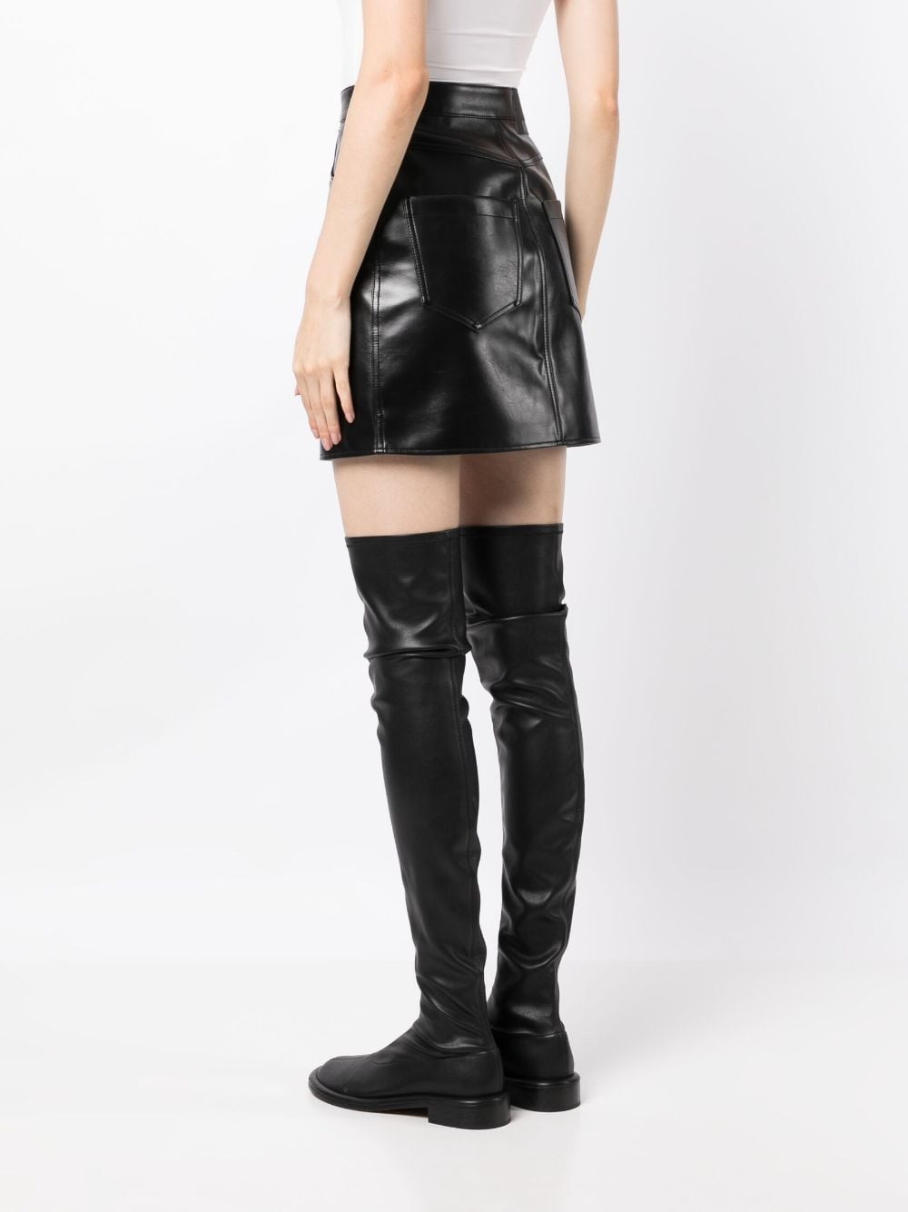 high-rise fitted miniskirt - 4