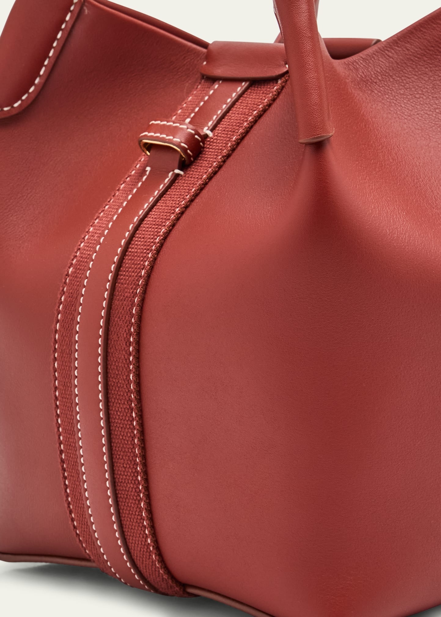 Bale Leather Top-Handle Bag - 5