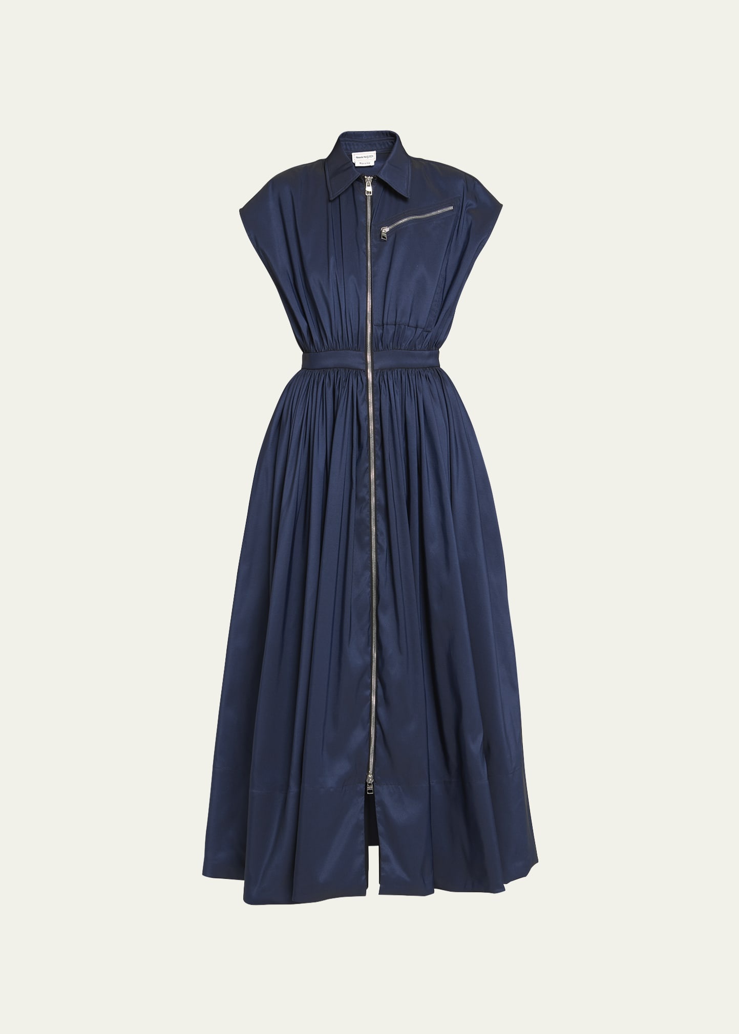 【送料&関税込】Alexander McQueen Zip Wool Midi Dress Alexander McQueen Zip Wool Midi Dress | italist