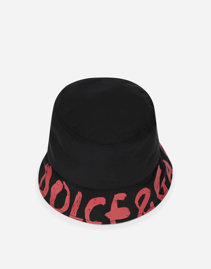 Reversible bucket hat in printed nylon - 2