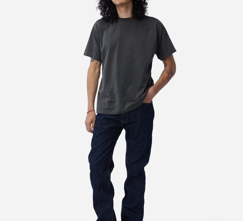 Garment Dyed Pima T-shirt ~ Smoke 3