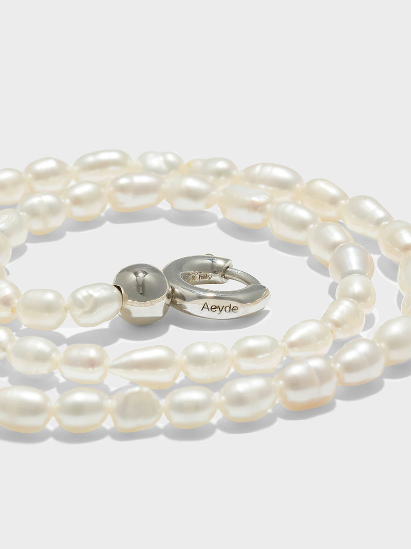 Aeyde Saylor Pearl and Palladium-Plated Necklace outlook